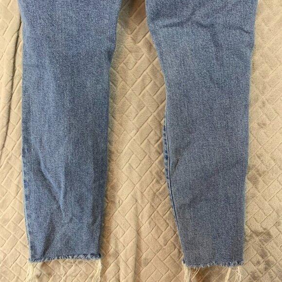 Cello Womens 13 Denim Jeans Blue Skinny Distressed Knees Fray High Rise Stretch - Picture 14 of 15